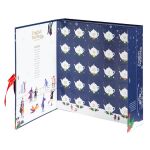 ETS - Teebuch  Adventskalender mit Schleife "Christmas Night", 25 Boxen mit BIO-Tees in hochwertigen Pyramiden-Teebeuteln