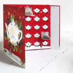 ETS - Premium Tee Adventskalender mit Schleife "Red Christmas", 25 BIO Tee in Teepyramiden